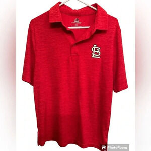 Men’s Medium polo St. Louis Cardinals Baseball MLB sports spring opening day